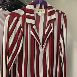 Long sleeve stripe top